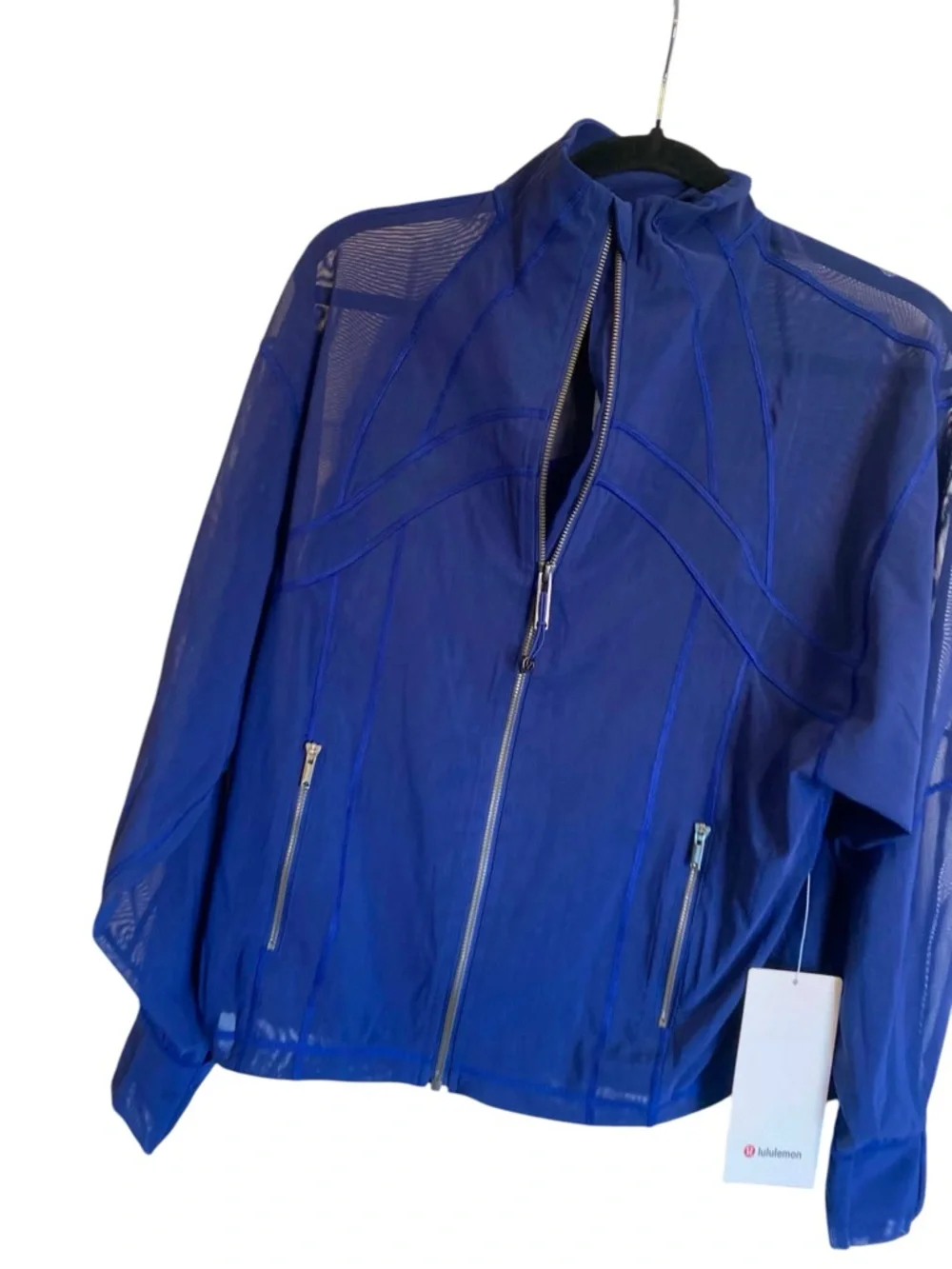 NWT Lululemon define oversized jacket mesh CLUB BLUE Size 2